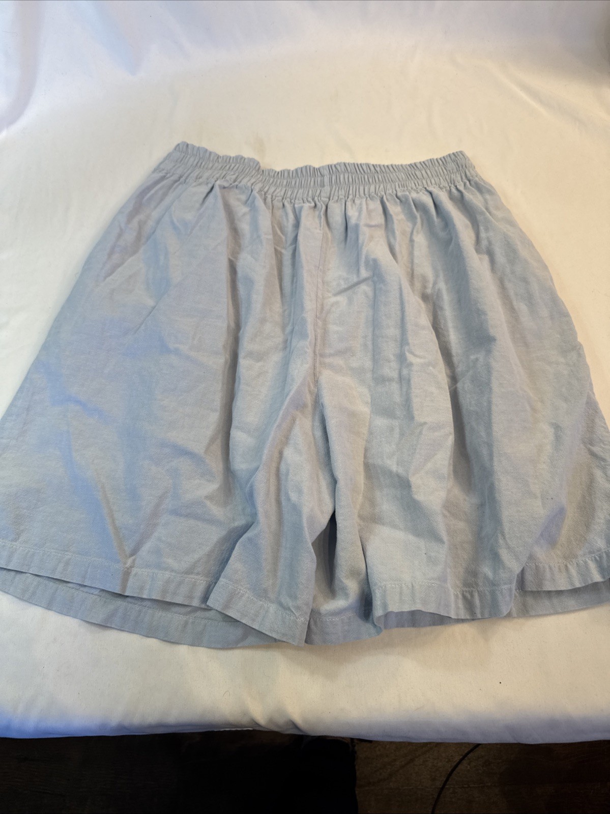 Vtg Jane Ashley Cotton Shorts Button Zip Sz L