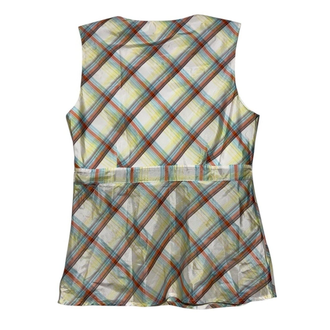 Old Navy Y2K Plaid Babydoll Tank Top Cami Size M Spring Picnic Vintage Summer