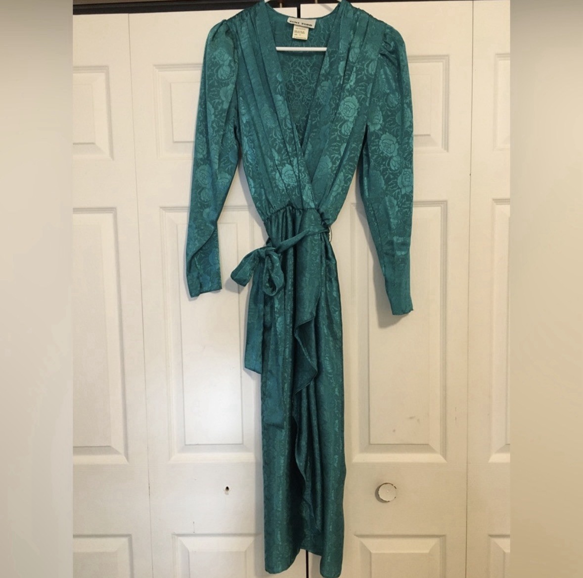 Vintage Toni Todd 70s Dress Party Cocktail Evening Wedding