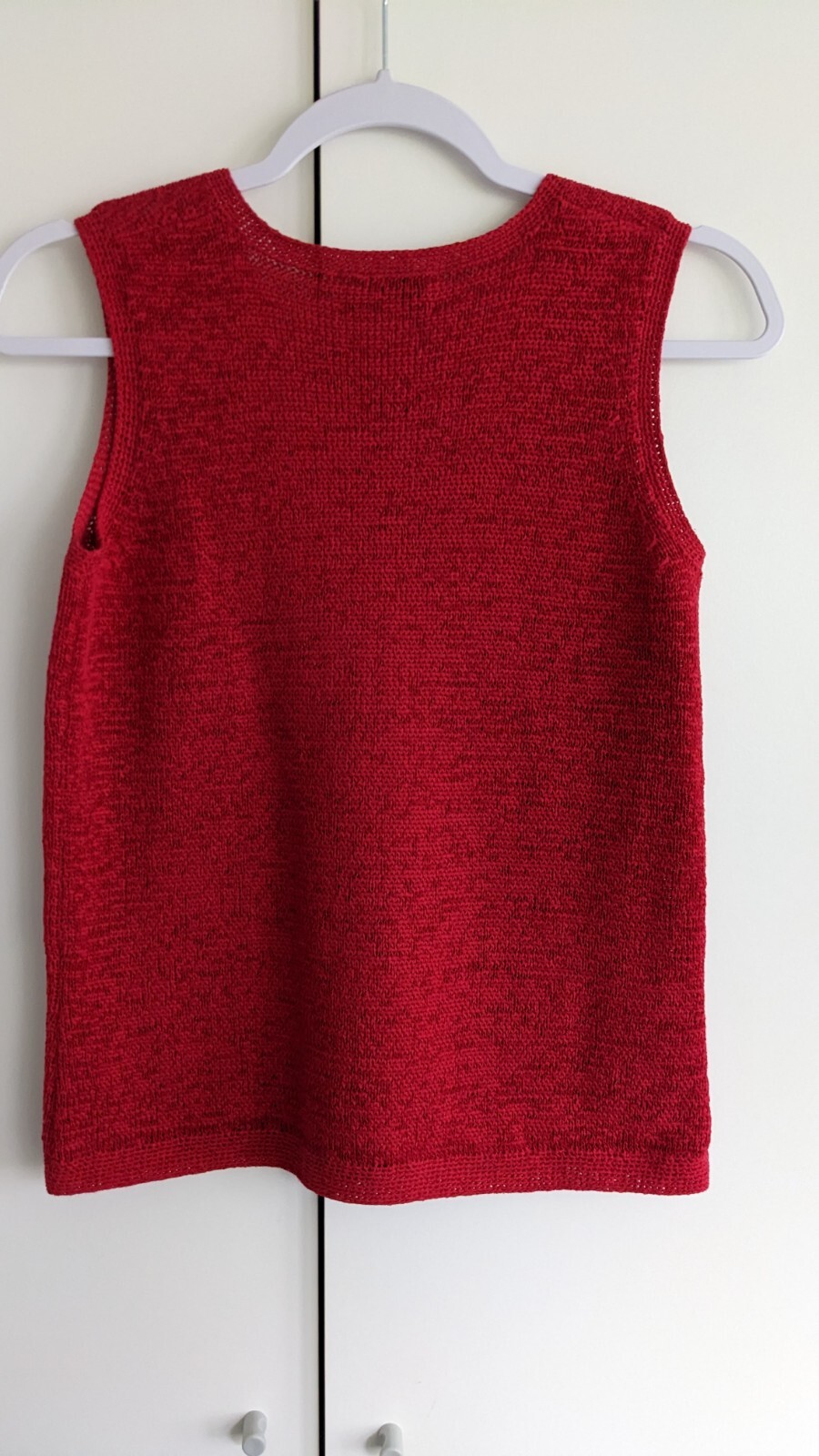 Vintage Pendleton Red Crew Neck Sweater Vest Size Small