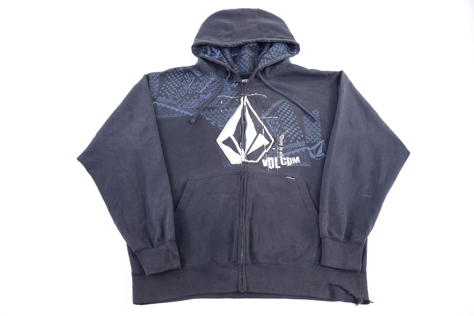 Vintage Volcom Logo Graphic Full Zip Jacket