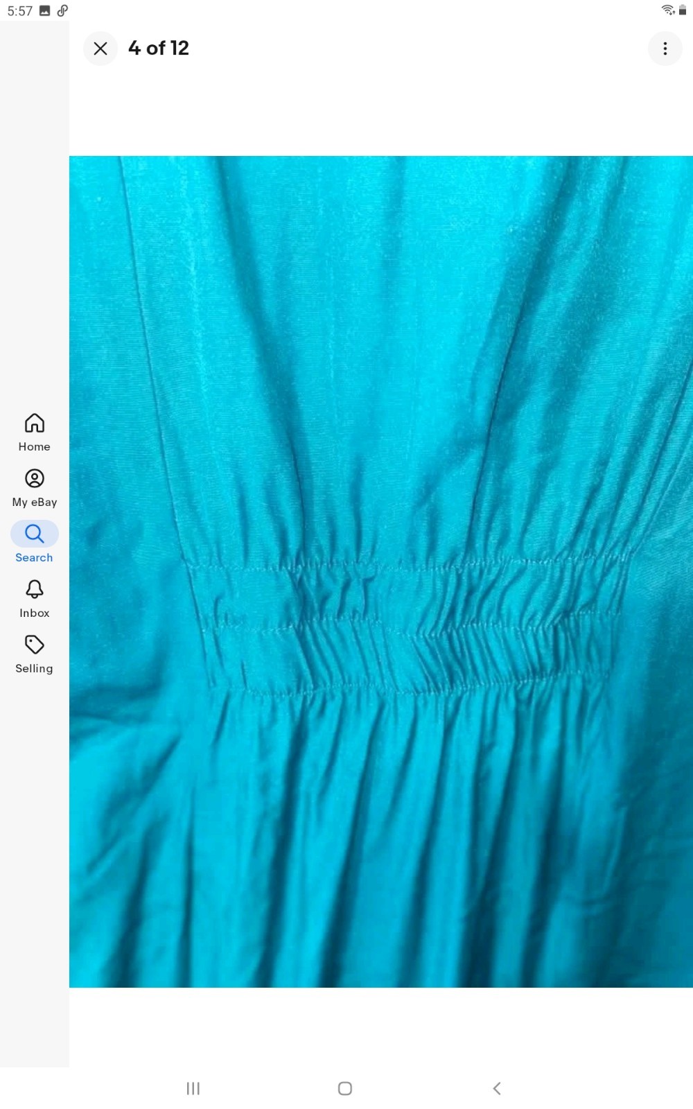 Vintage Teal Green Sunshine Button Up By Caroline Wells Womens L 1980S