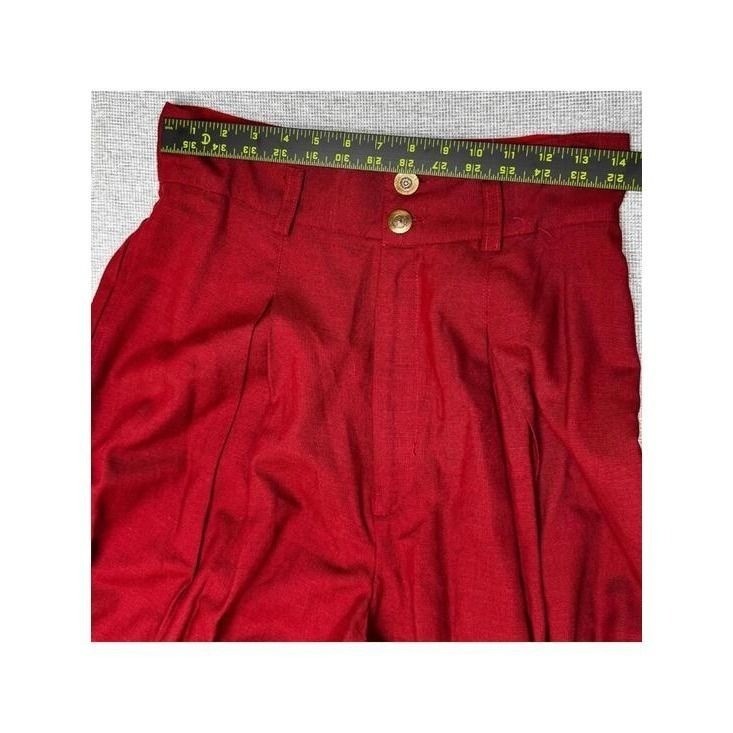 Vintage Opera Pants by Mimi Burnt Orange High Waisted Pleated Trousers