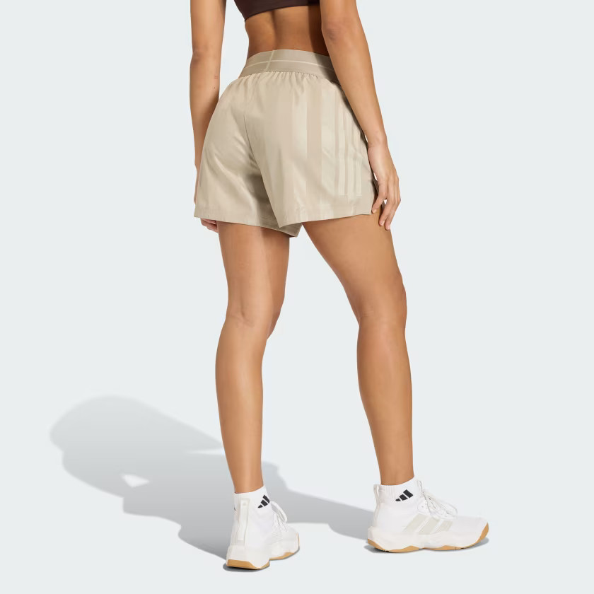 adidas women Hyperglam 3-Stripes Emboss Woven Shorts