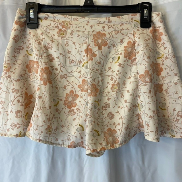 Forever 21 Contemporary Boho Flowy Cottagecore Floral High Waisted Shorts Sz XS