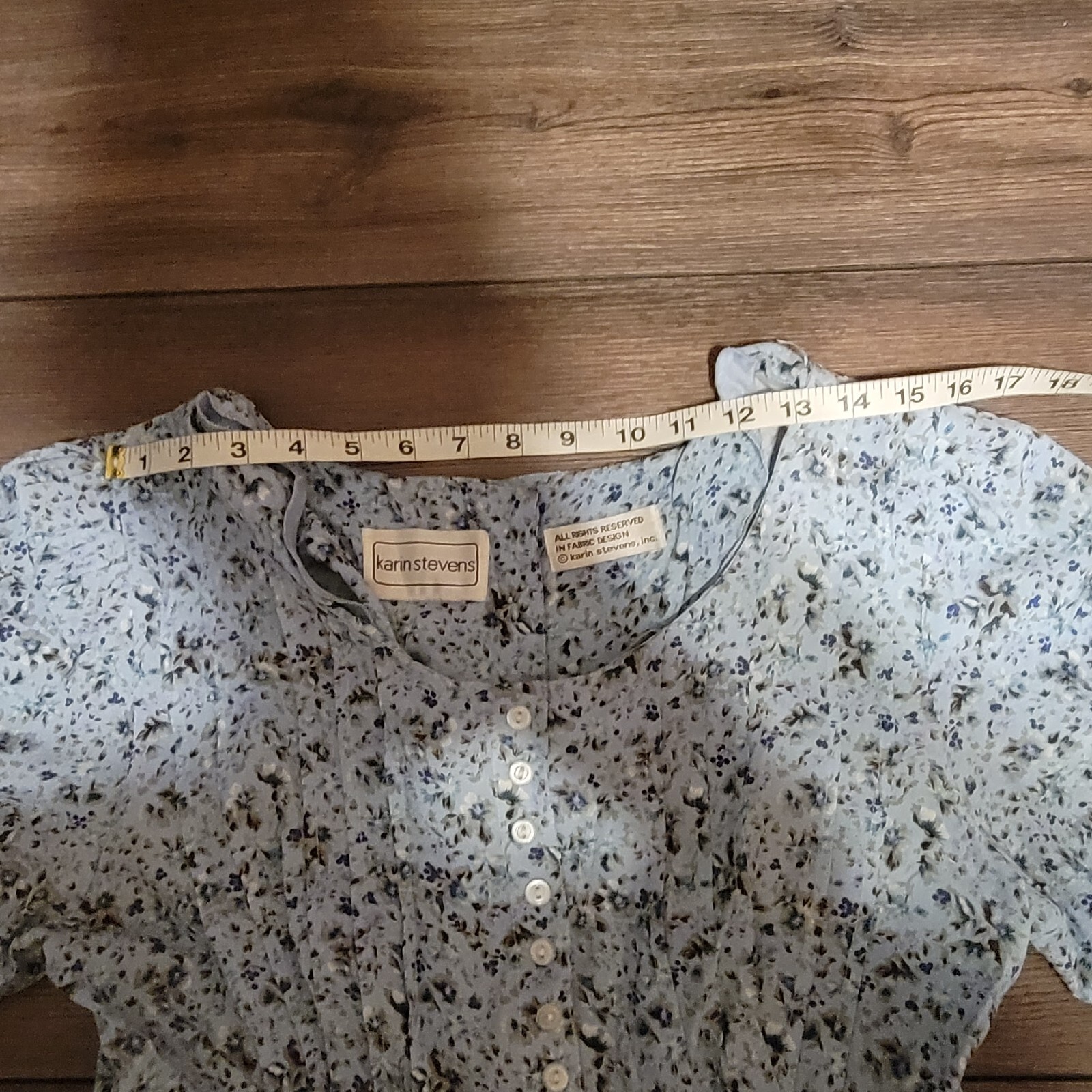 vintage Karin Stevens 1990s Cottage core summer babydoll midi dress (See Desc)
