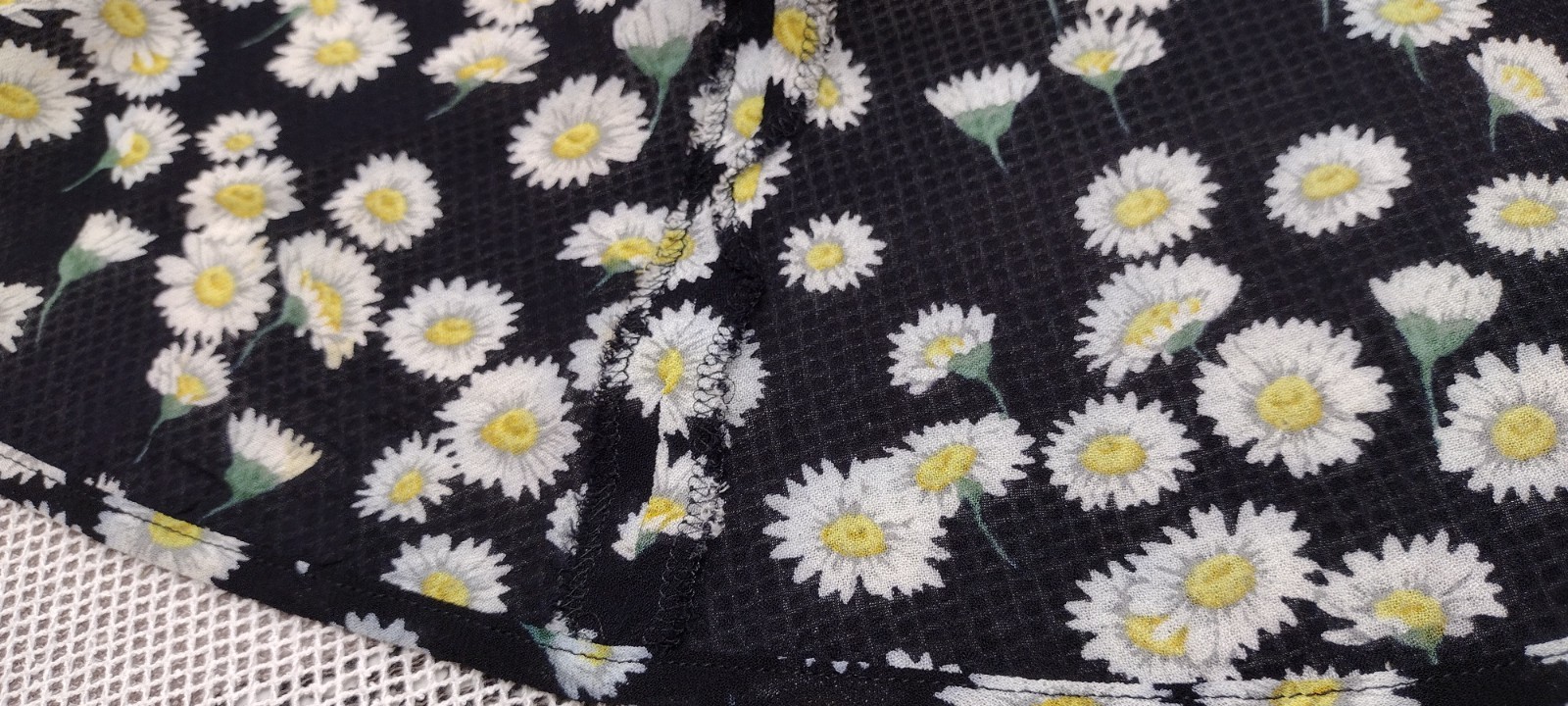 Escada Sport 1990s Daisies Sheer Sundress Grunge Cross Backless ITALY 36 Medium