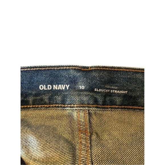 NWT Old Navy High Rise Slouchy Straight Denim Shorts Size 10