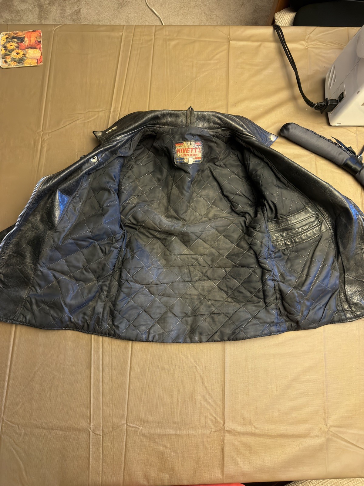 Vintage Rivett’s London Fringed Leather Motorcycle Jacket | 59 Club & BSA Pins