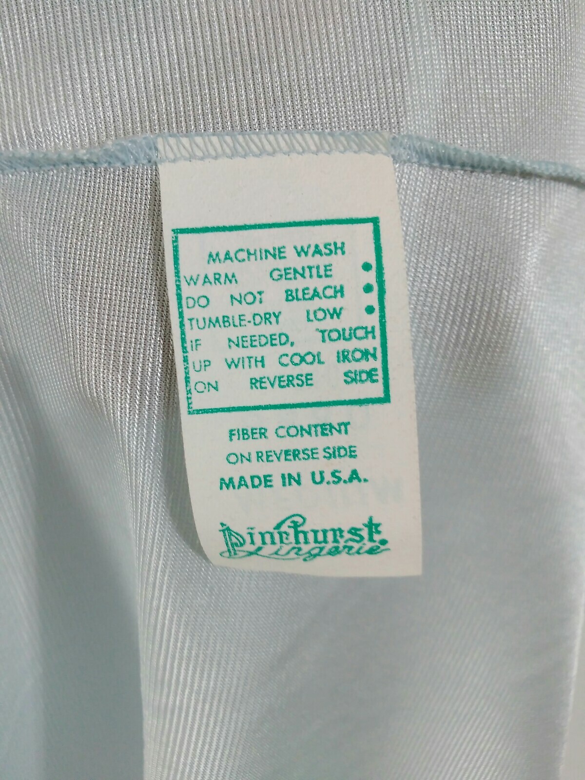 Pinehurst Lingerie Nightgown Negligee Gown Long Blue USA Medium Vintage Women&rsquo;s