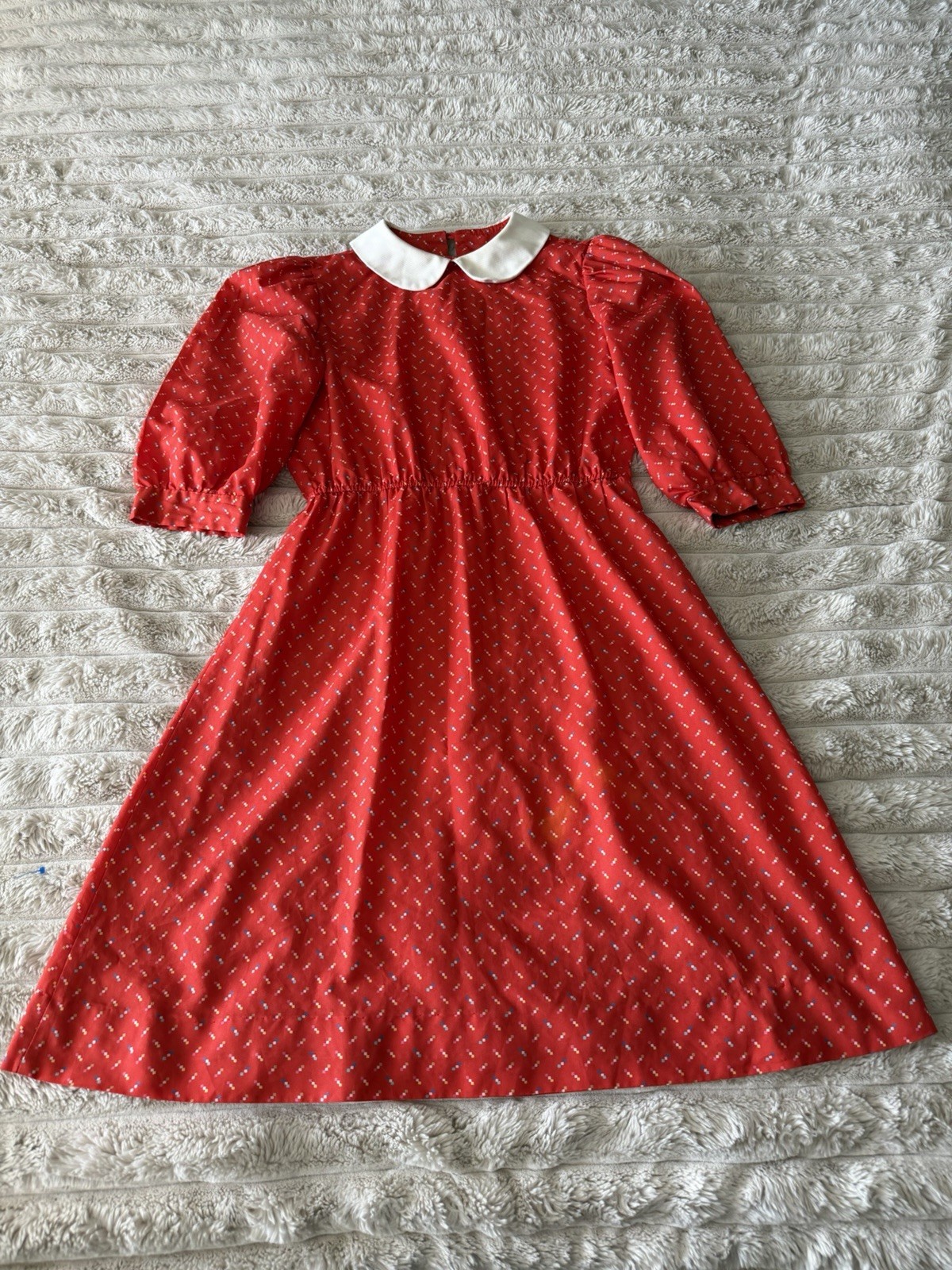 80s Lightweight Red Dress Chipper California