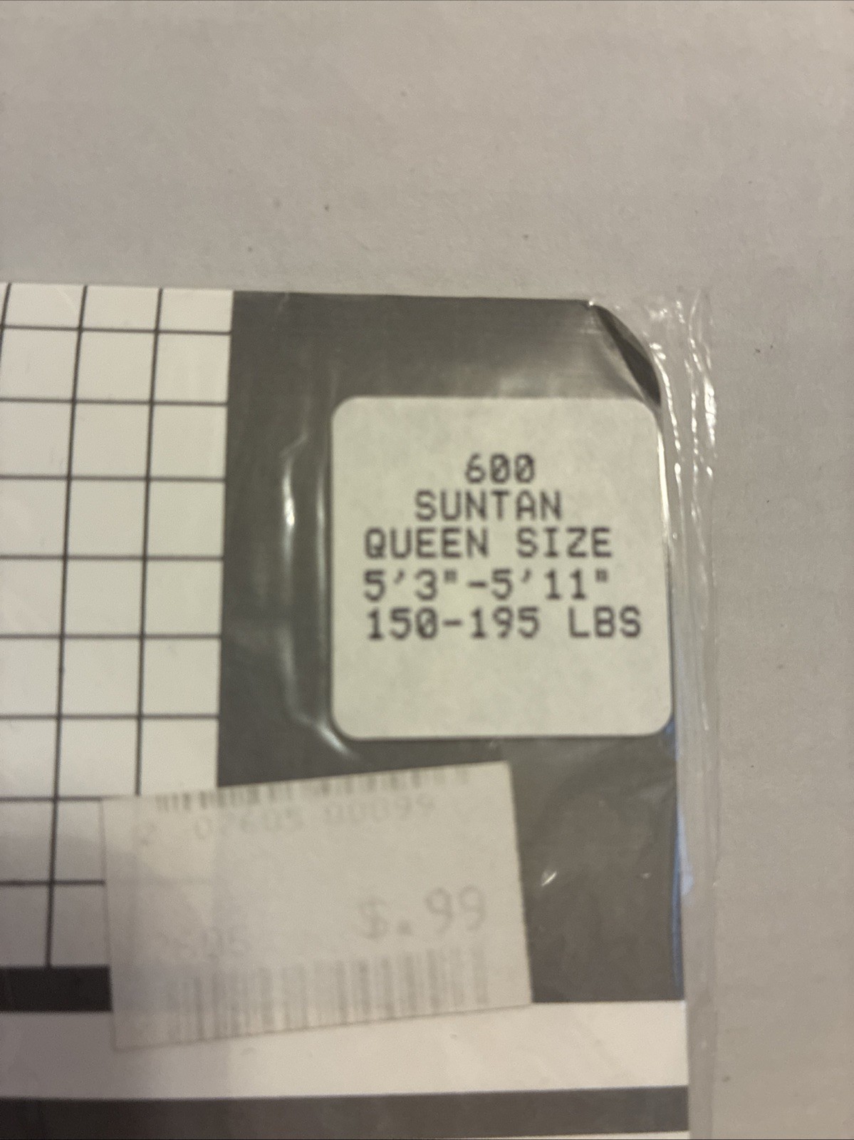 Vtg Daysheer Queen Size Sheer Suntan Extra Width Pantyhose *SEALED*