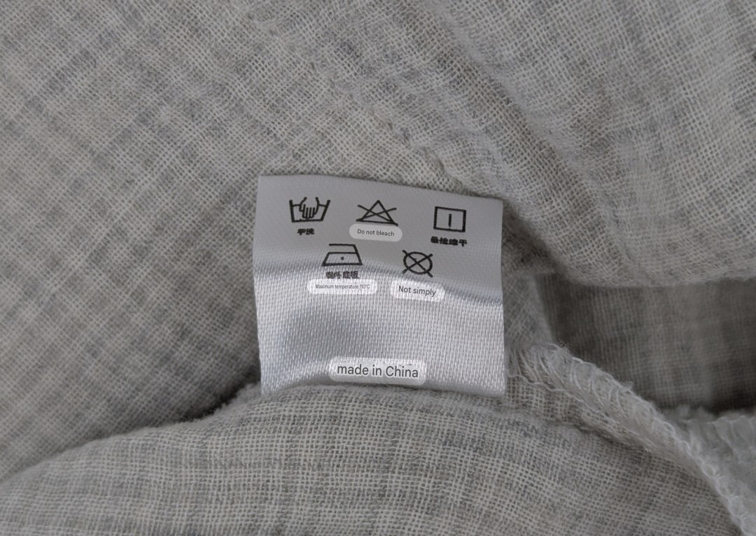 Vintage Asian Cotton Gauze Pajama Set marked Medium But More Like Sm Or X-Sm