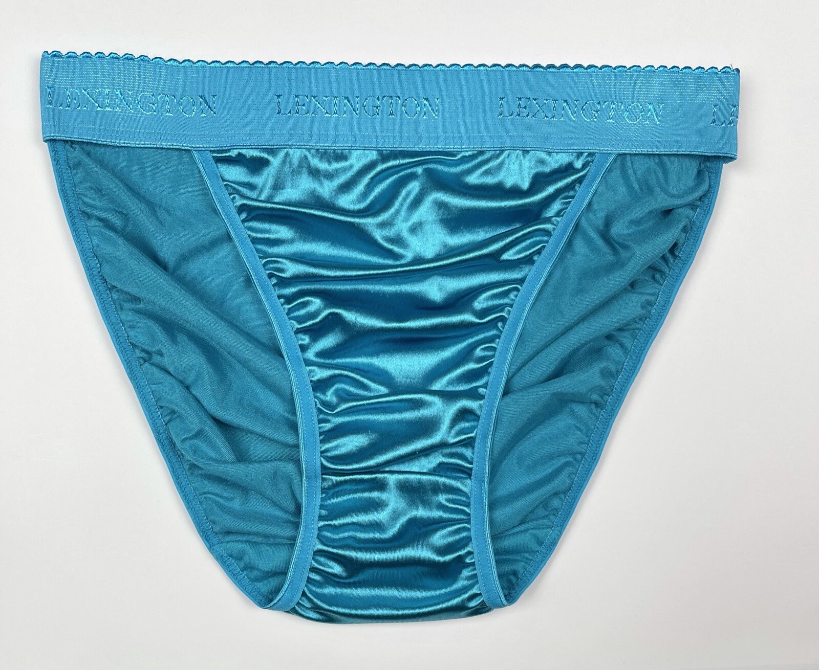 Rio Satin Panty Wide Waistband Light Blue L/7