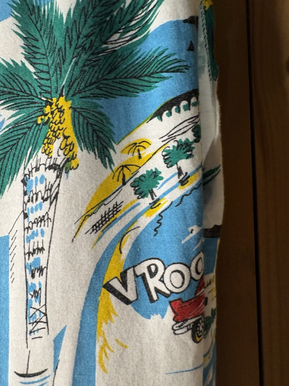 Vtg 80&prime; Instant Glamour Limited Express Cotton Graphic Tee Holiday Motel Cars M