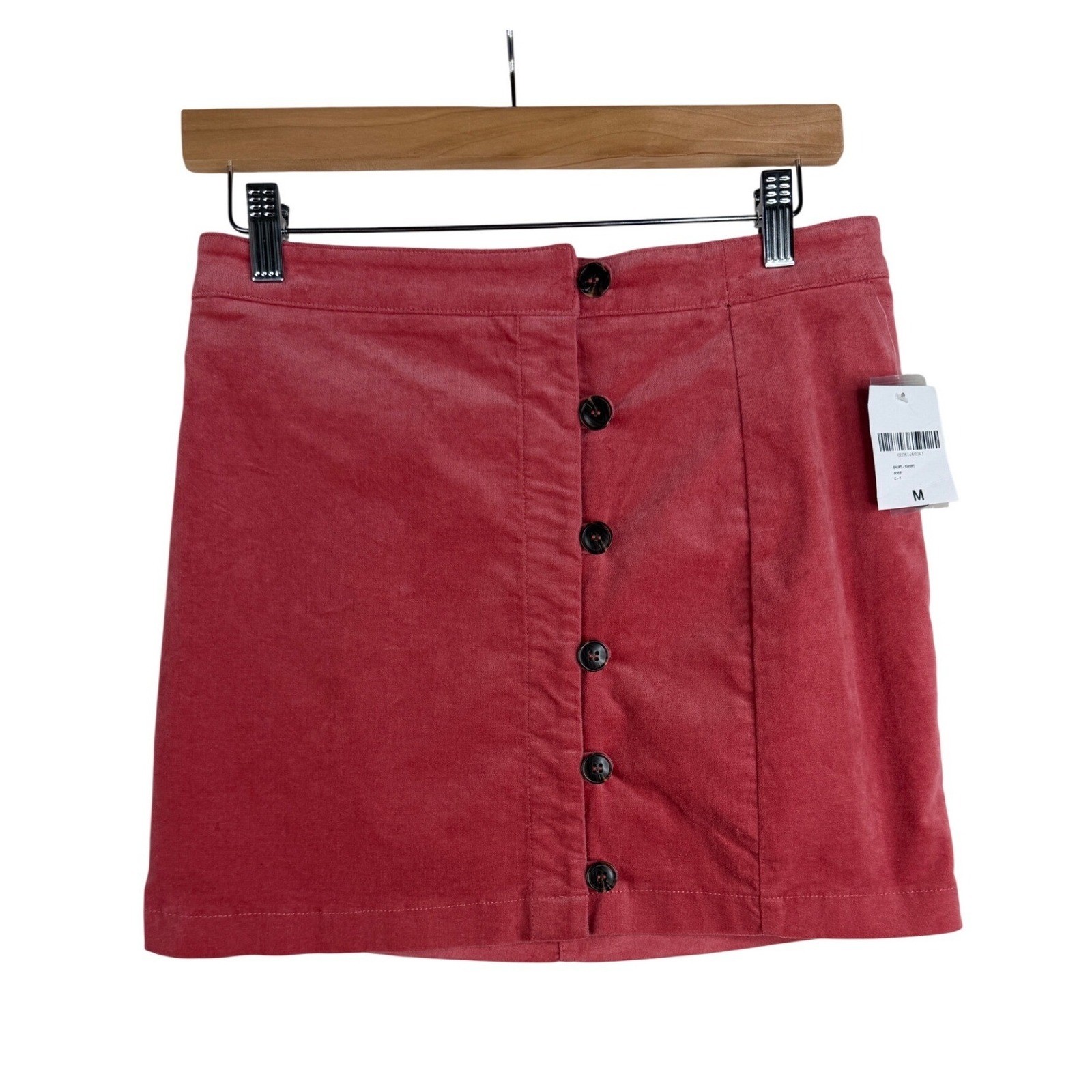 NWT Forever 21 Button Side Mini Skirt size Medium In Rose