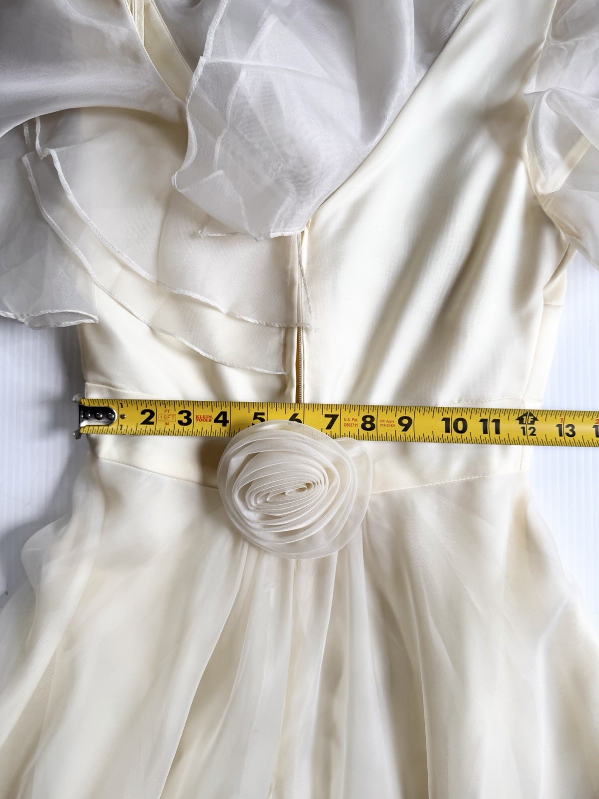 Vintage Pale Yellow Lorrie Deb Gown, Ruffles, Prom Dress