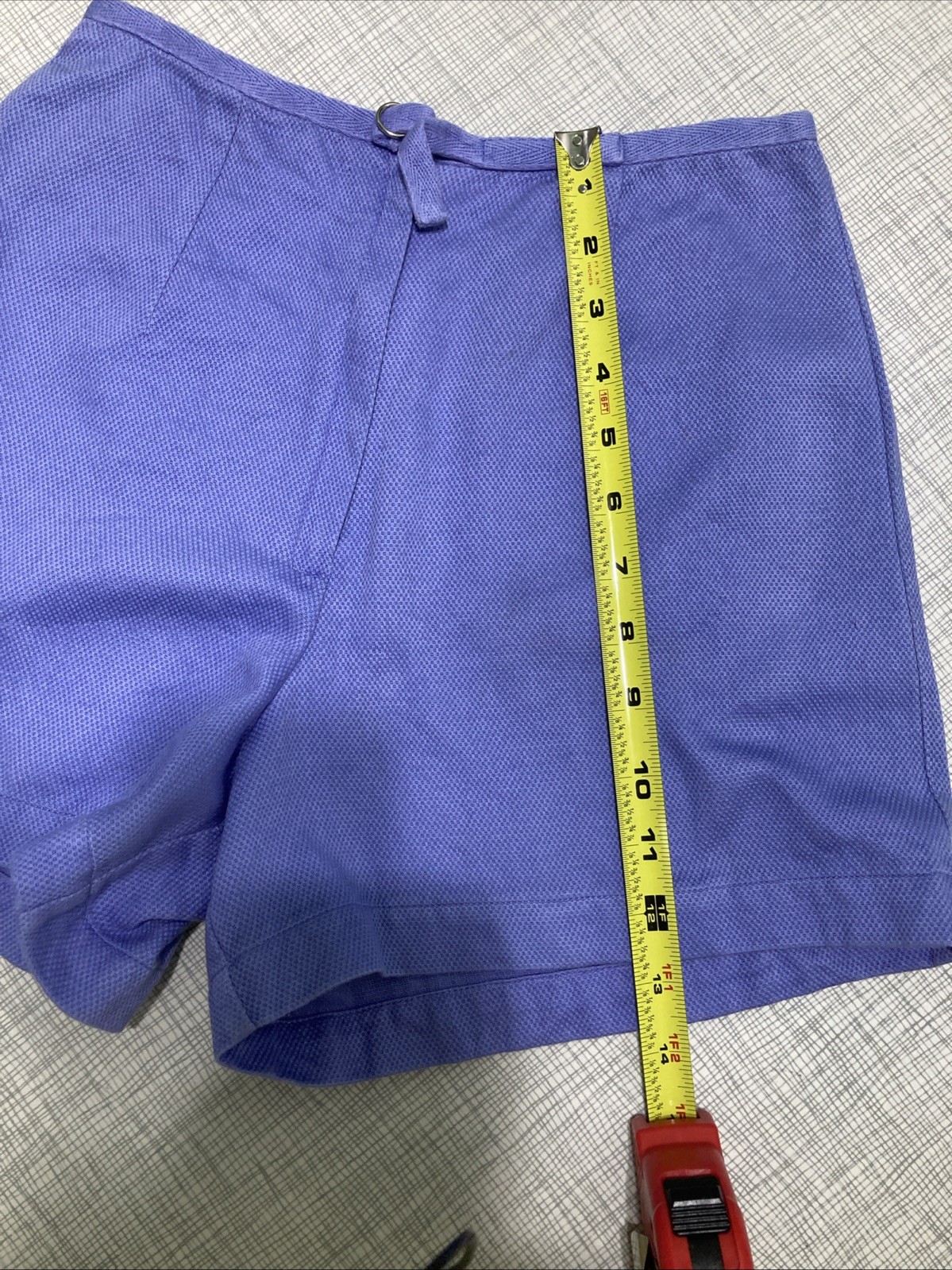 Vtg 90s Copper Key Lavender Purple Shorts High Waisted Cotton Size 3 Hong Kong