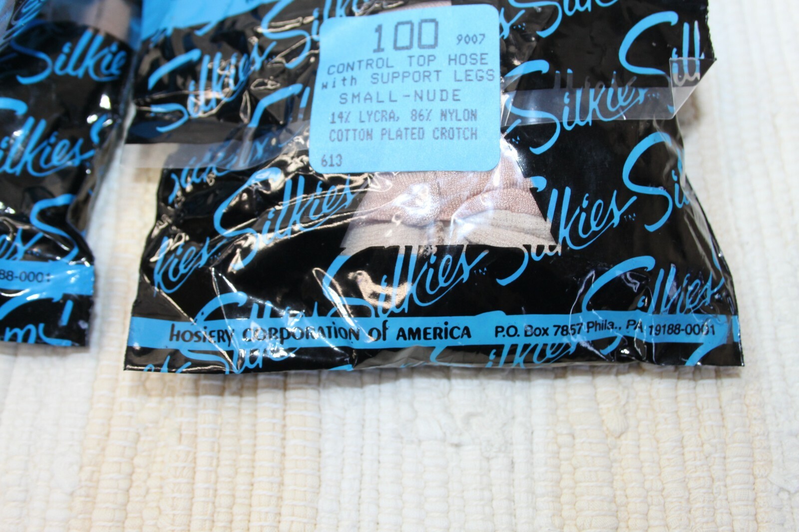 VTG SILKIES CONTROL TOP SUPPORT LEGS NYLONS HOSIERY LOT 5 SMALL NUDE 100 USA NIP