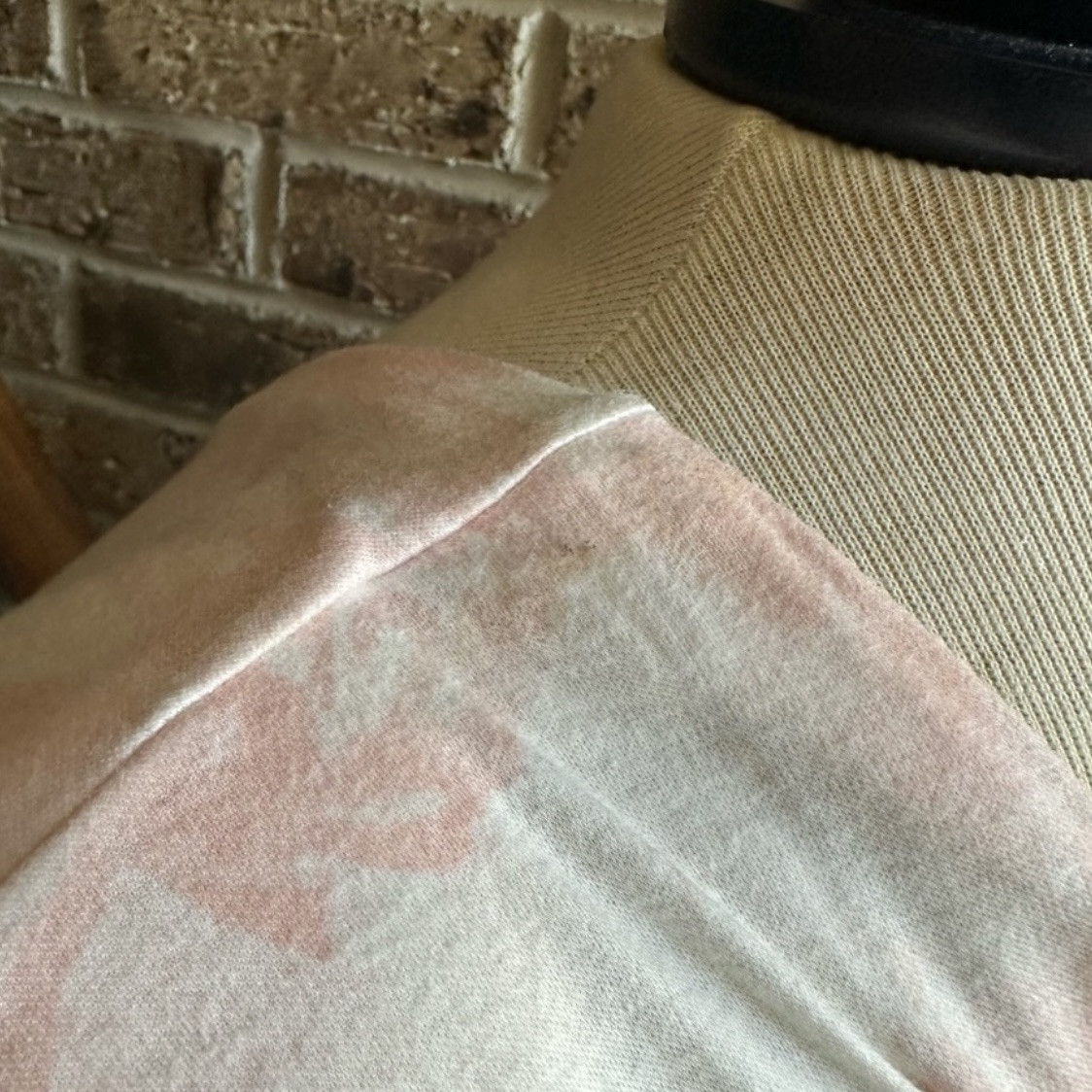 VTG 80s Retro Marble Pink Tiedye Basque Waist Dress