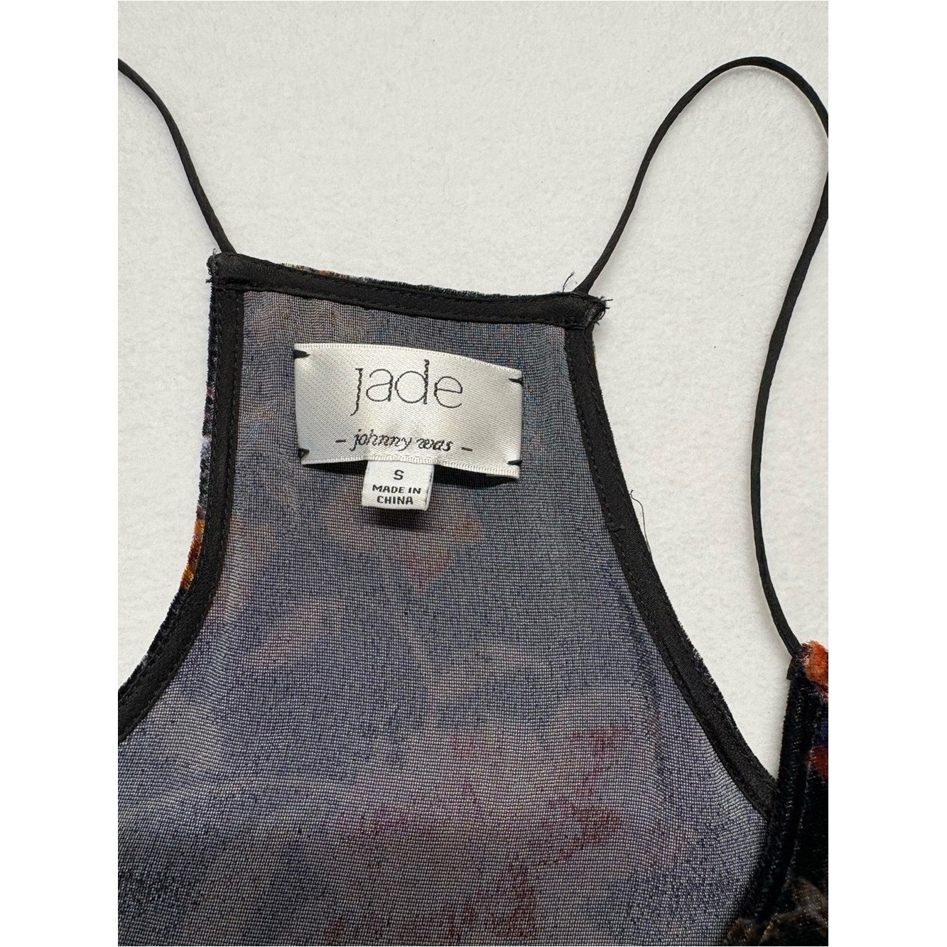 Johnny Was Jade Collection: Chella VelvetCami. Original Price $160