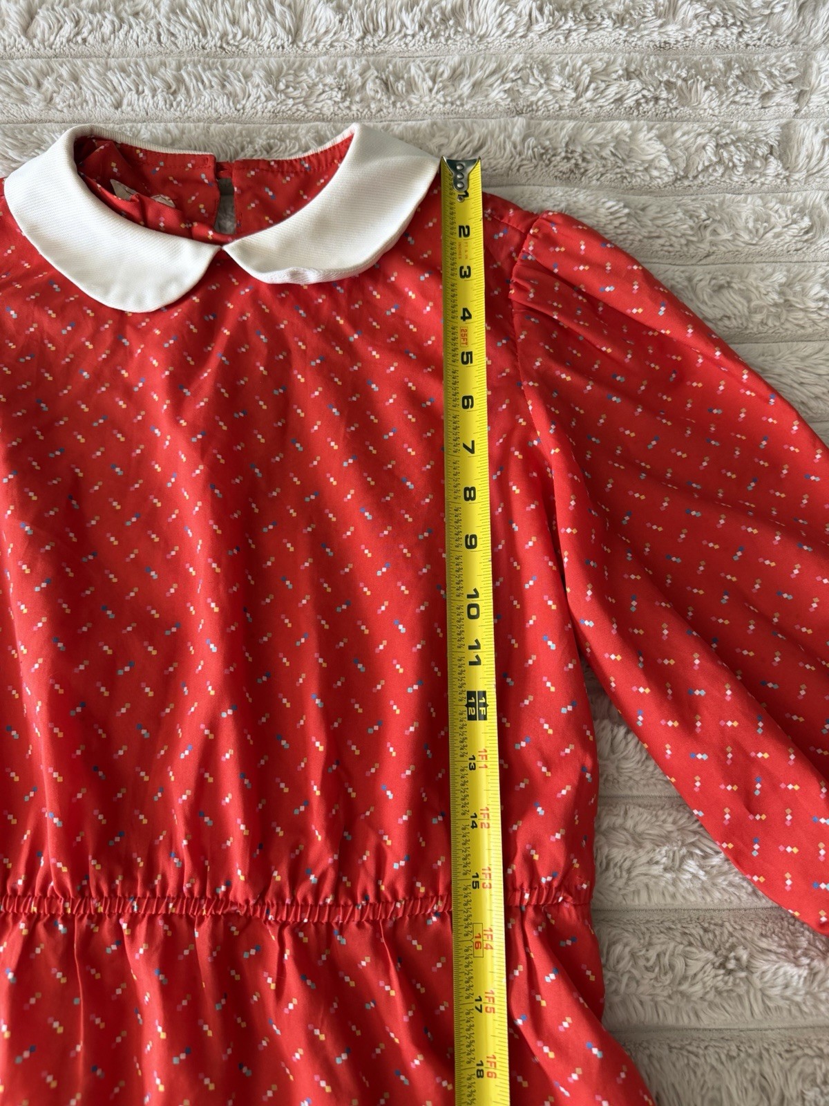 80s Lightweight Red Dress Chipper California