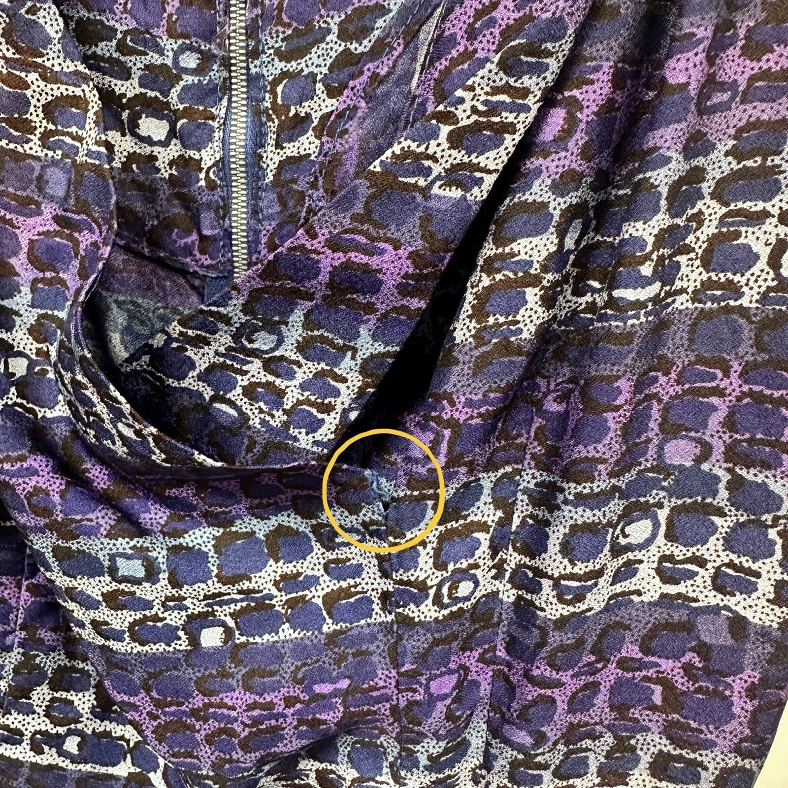 Vintage 60s Shirtwaist Dress Small Purple Abstract Stripped R&K Originals
