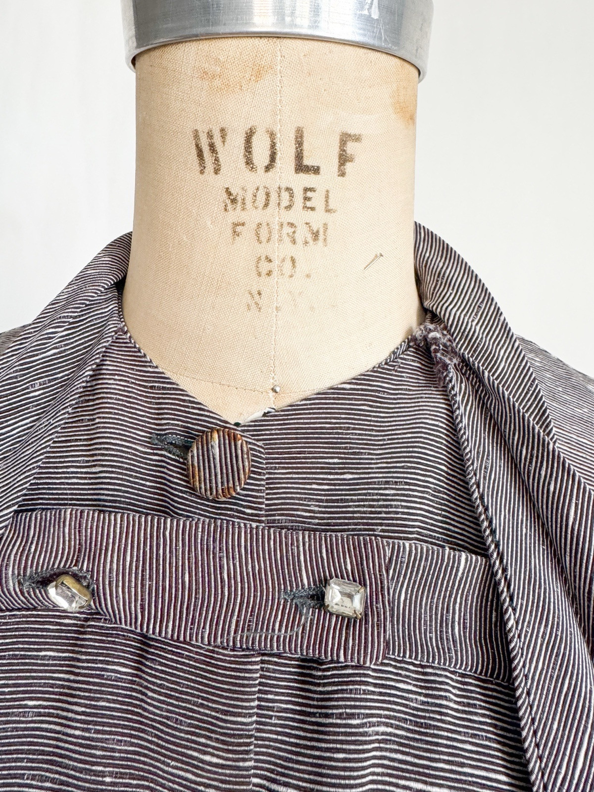 Vintage 1950s Welcome Stranger Maternity Jacket Top Navy Faille M