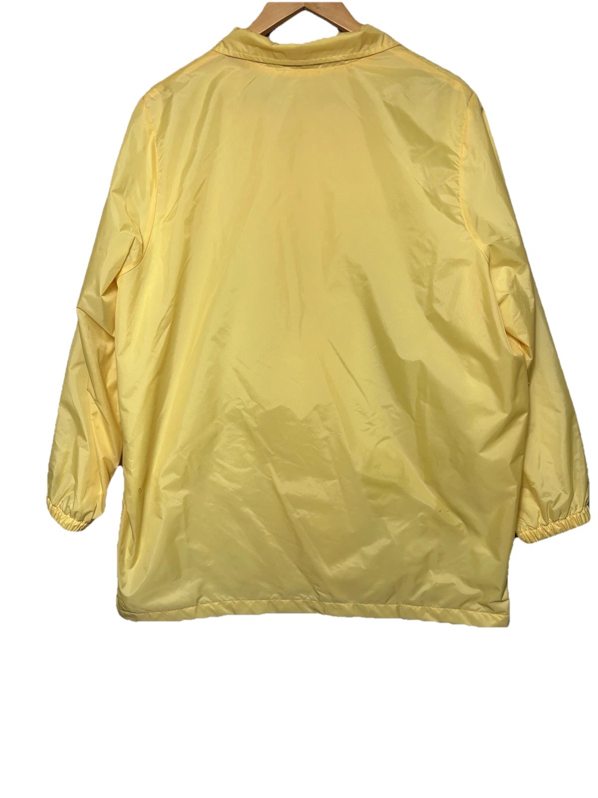 Vintage Blair Windbreaker Jacket Yellow Floral Embroidered XL 90s Nylon