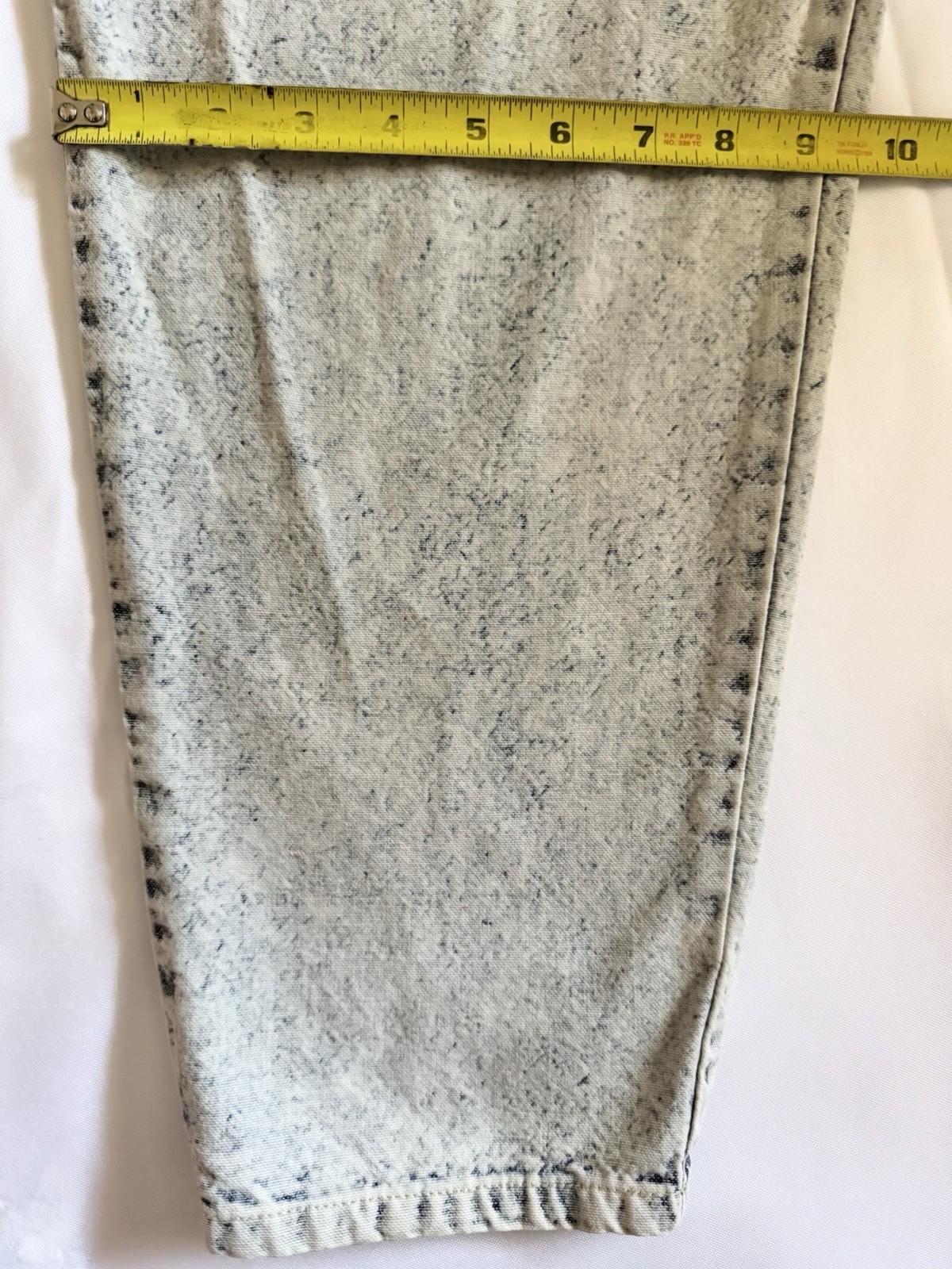 Vtg 80’s P.S. Gitano Acid Wash Pleated Mom Jeans High Waste Tapered Leg 27×28&Prime;