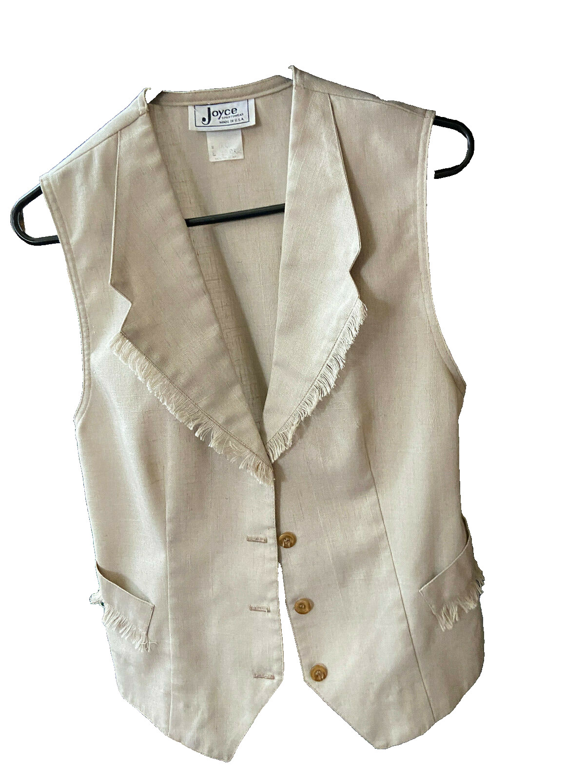 Vintage Joyce Western fringe vest and pleated skirt sz. 9 Med. Patsy Cline