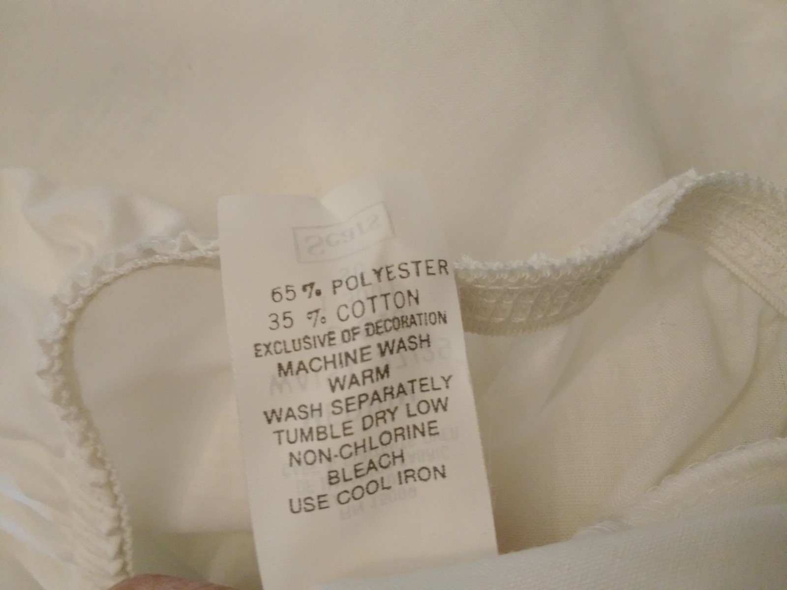 Vintage Sears White Half SLIP Size Medium Cotton Blend Made in USA