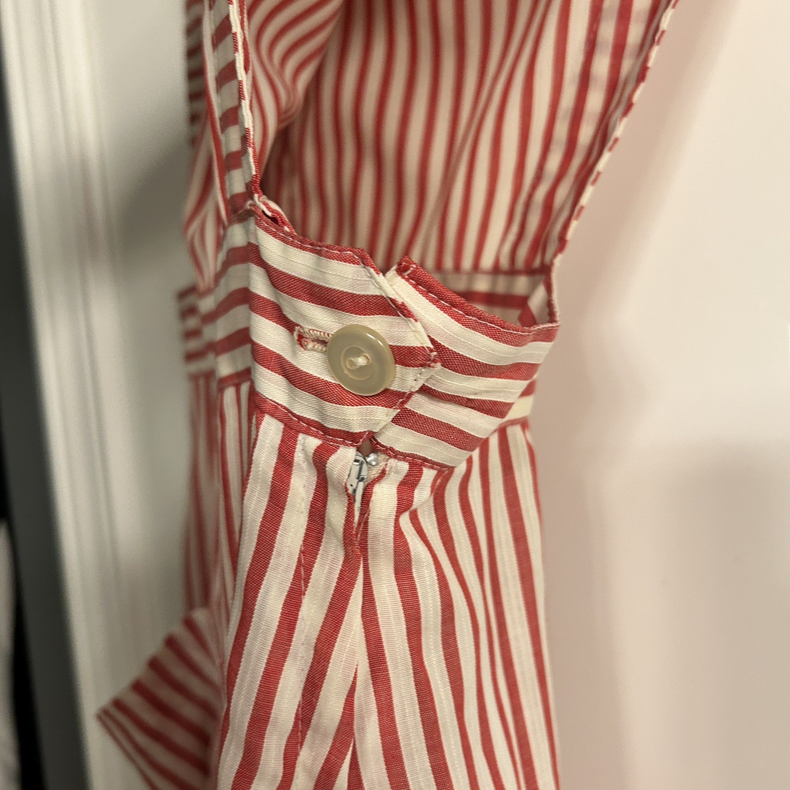 Vintage Candy Striper Uniform Apron Dress Size 6 X-Small Nurse USA FREE SHIPPING