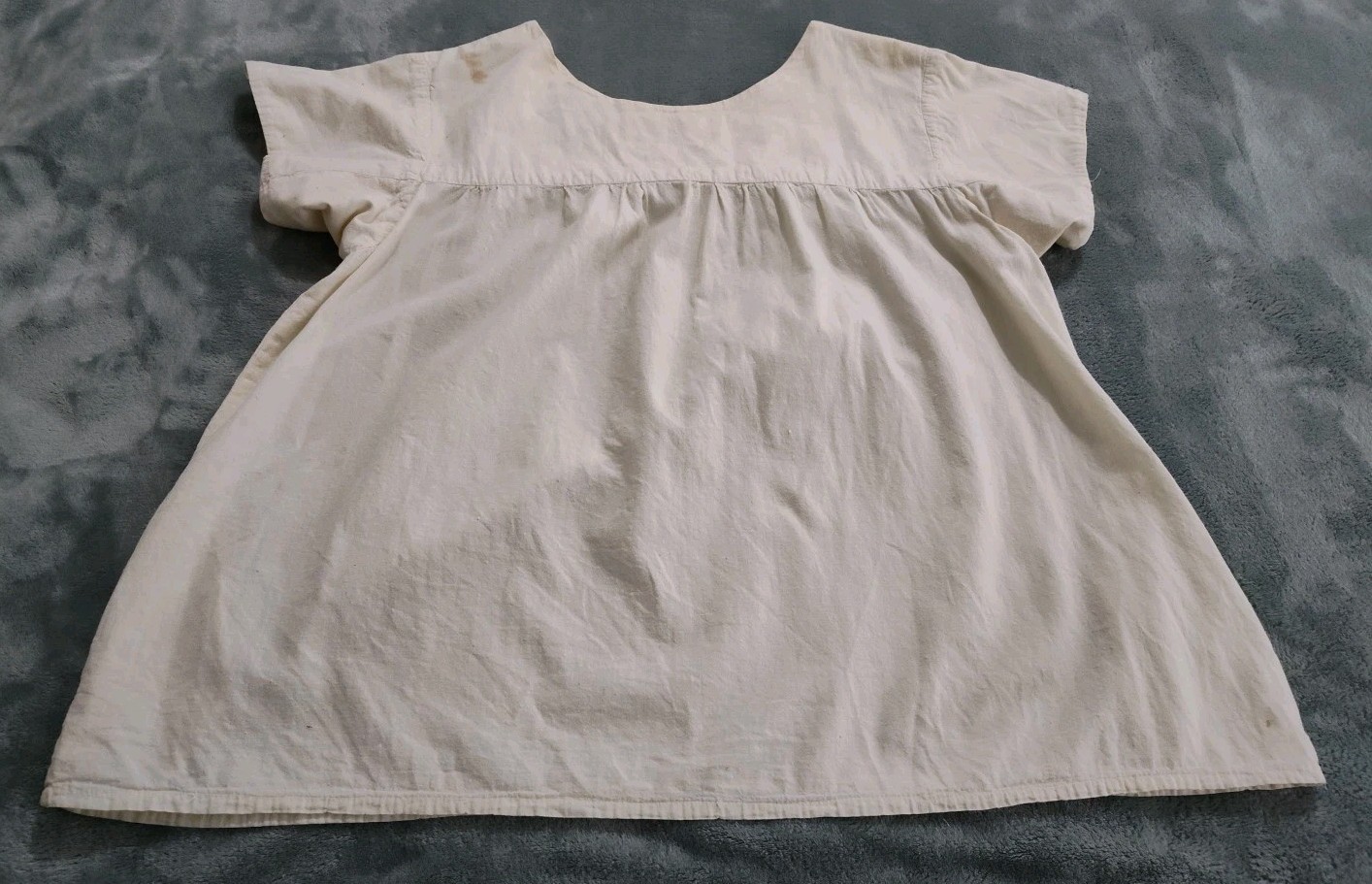 1970s Hand Embroidered Peasant Top Boho Floral Medium/Large Vintage Has Stains