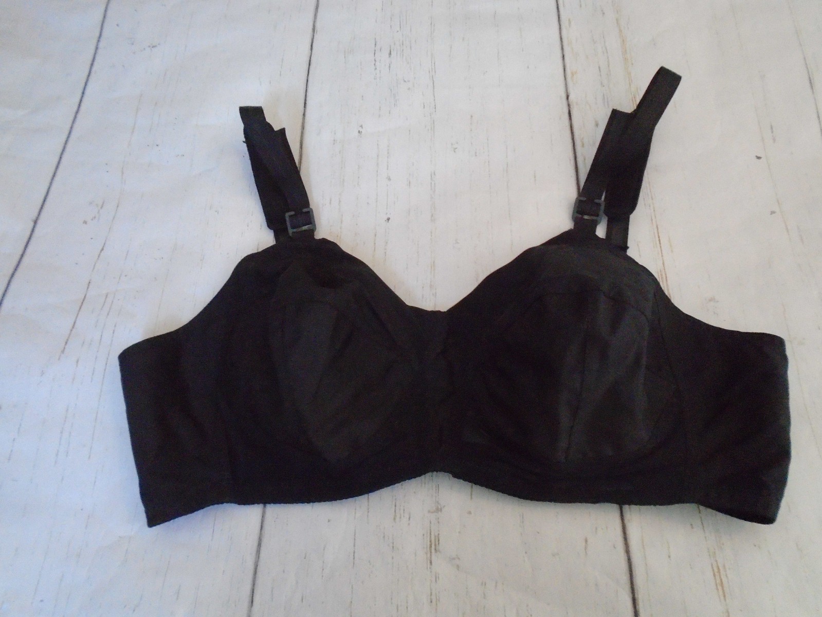 38B Black Cotton Wireless Unlined Vtg EXQUISITE FORM Bra #532 38B