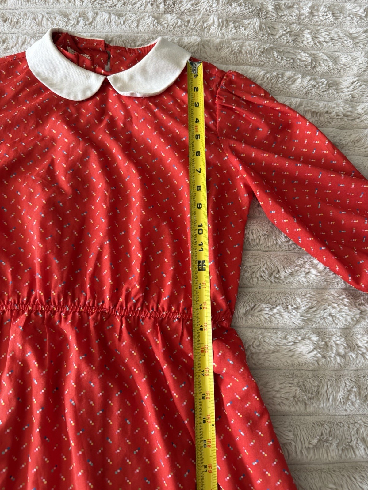 80s Lightweight Red Dress Chipper California