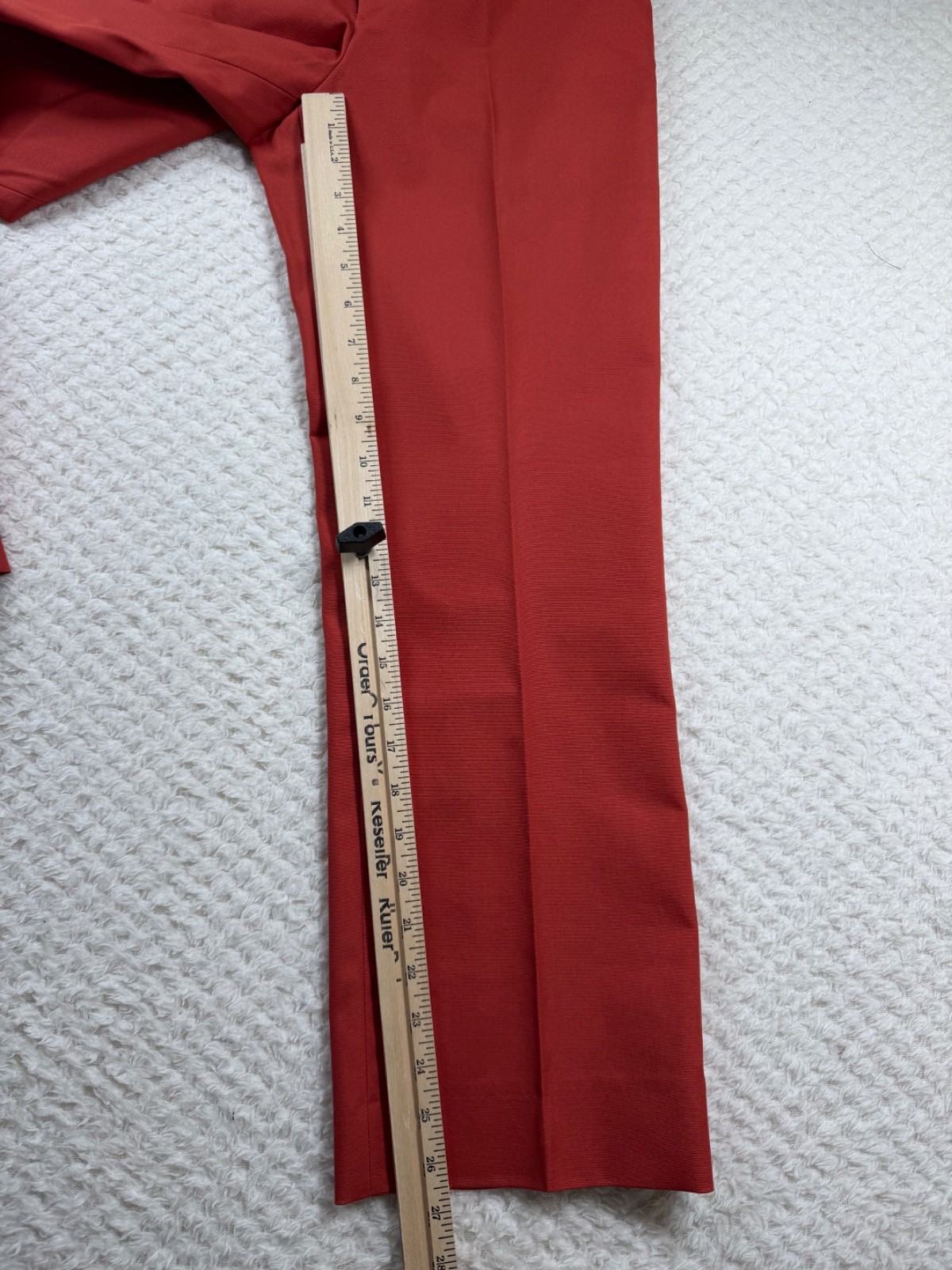 Vtg Lady Thompson Polyester/Cotton Trousers Slacks Burnt Orange