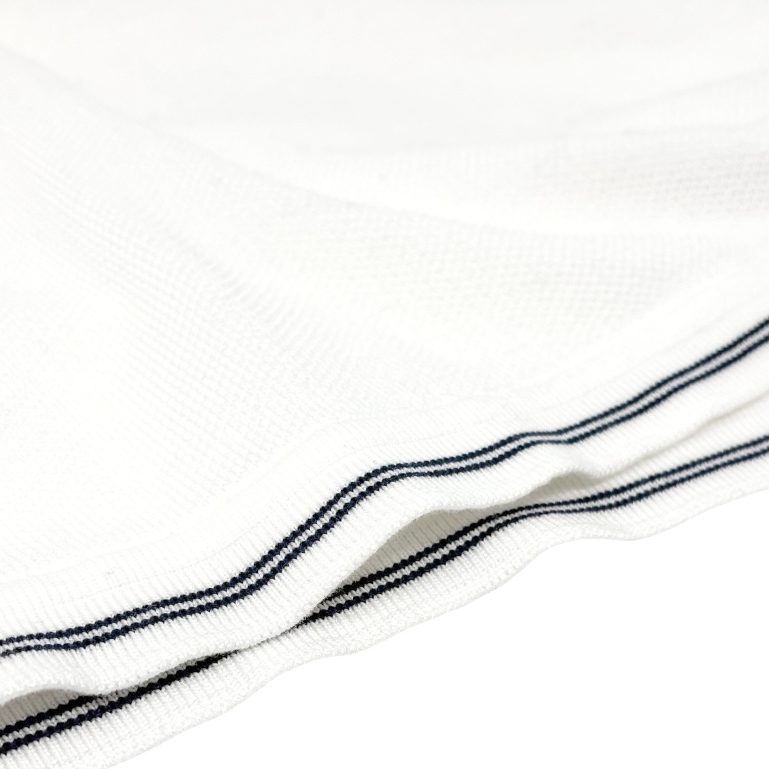 CHANEL Sport Vintage 05P CC Tennis Racket Polo T-shirt Top #42 White Cotton