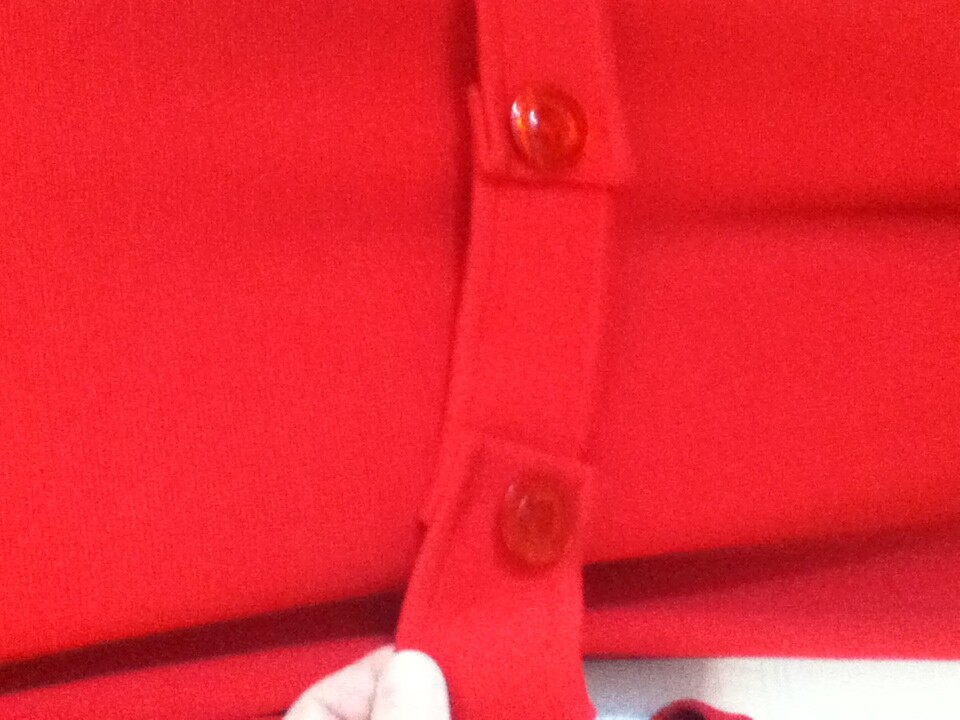 Vintage 70&rsquo;s Mod Red Wool Knit Coat Sz Large Alexander&rsquo;s British Hong Kong