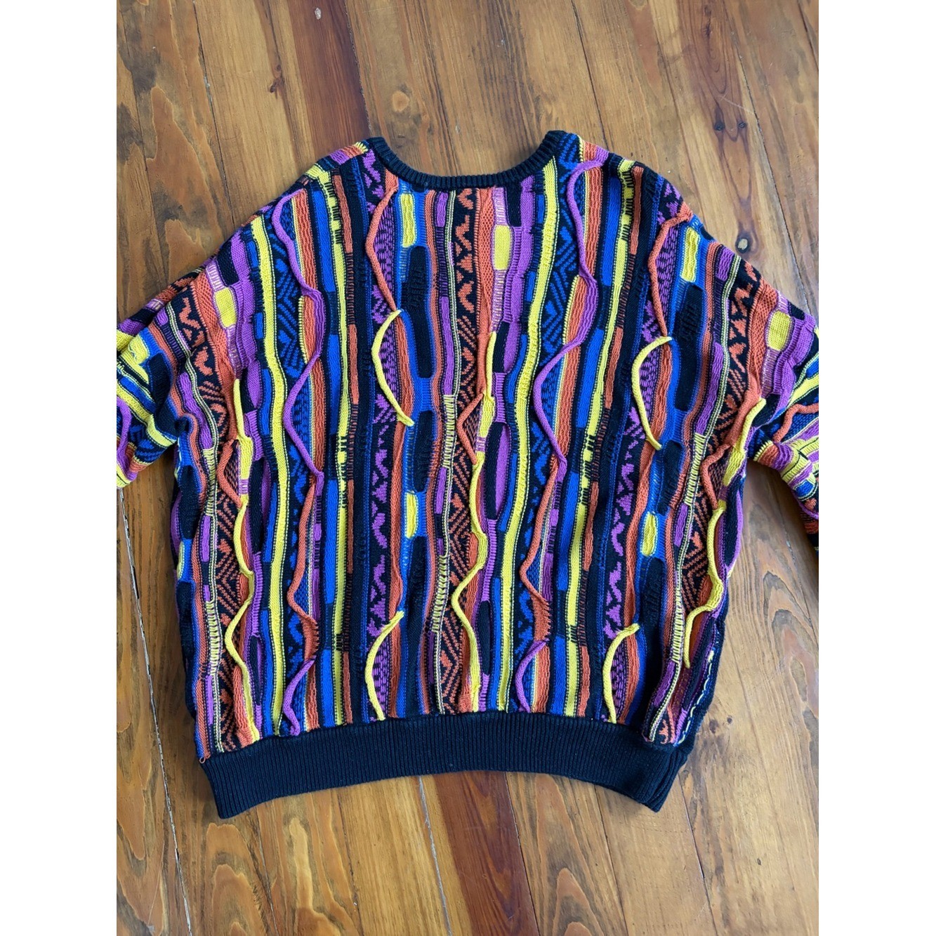 Forever 21 Coogi Inspired 90&rsquo;s Retro Sweater Multicolored Size 1X