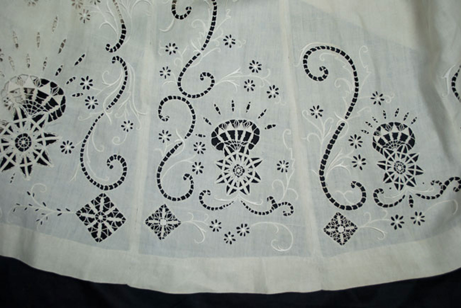 Edwardian 1908 Cutwork Whitework Linen Walking Suit – 3 Piece Outfit