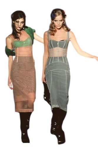 Vintage 1998 Dolce & Gabbana Sheer Dress with Slip Skirt