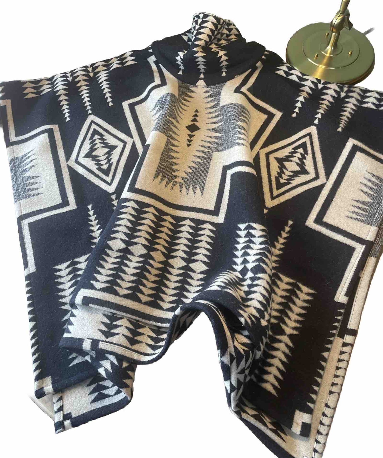 131 PENDLETON Harding wool poncho Portland Collection one size Penobscot Rare