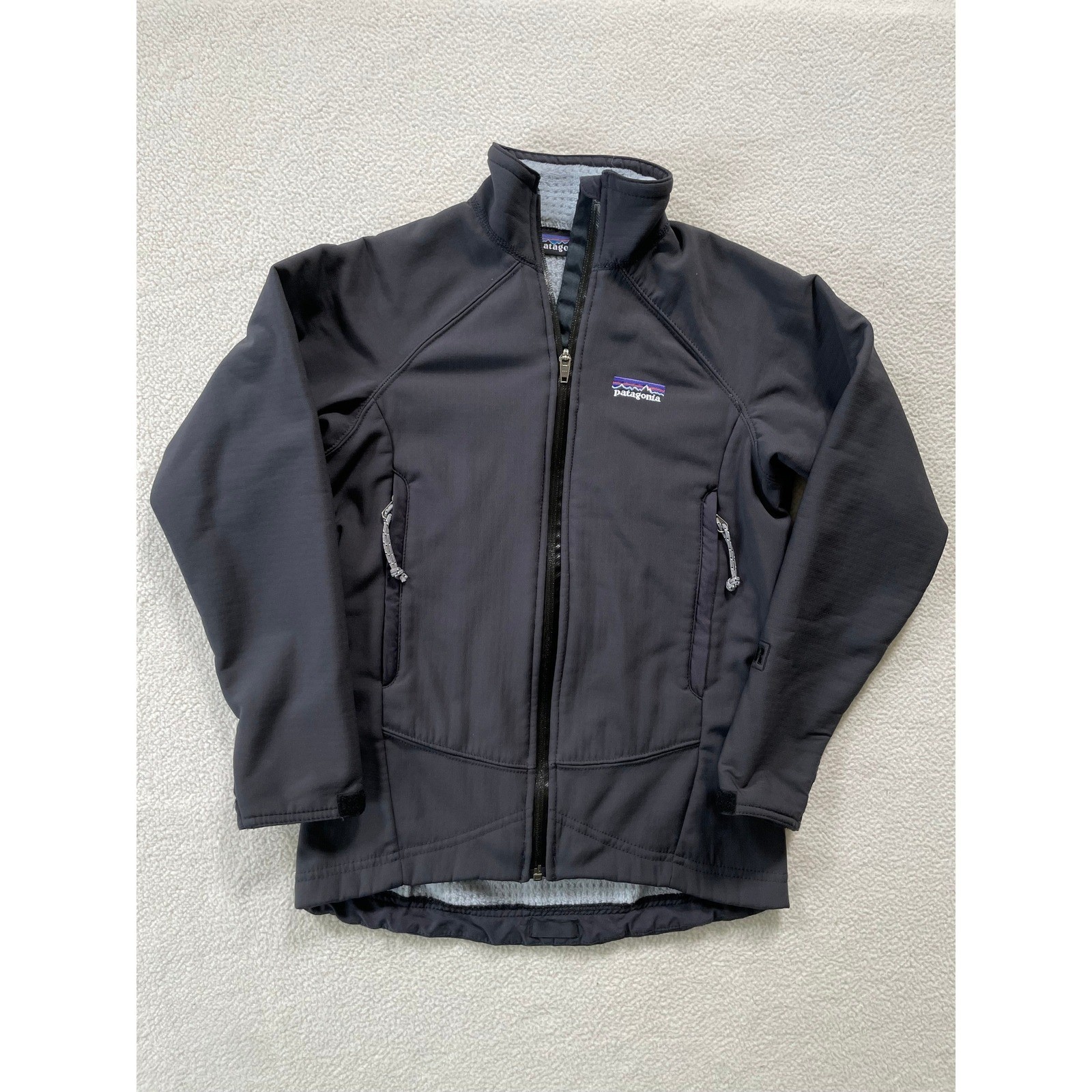 Vintage 2002 USA Patagonia Womens XS Core Skin Jacket Gray R2 Polartec Softshell