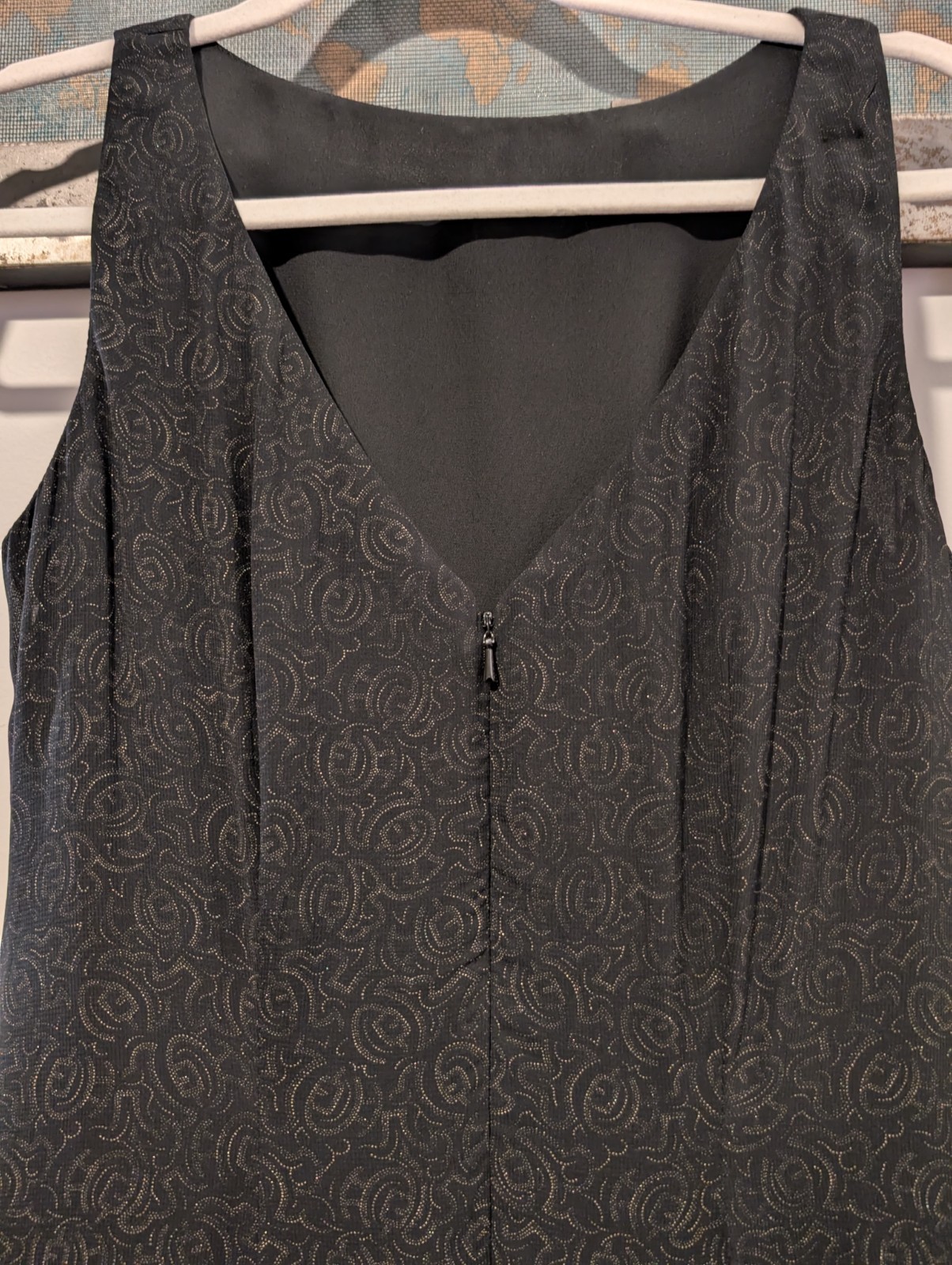 90s Whimsigoth Bias Tier Devoré Dress Bronze Metallic Handkerchief Hem Fairy ~ S