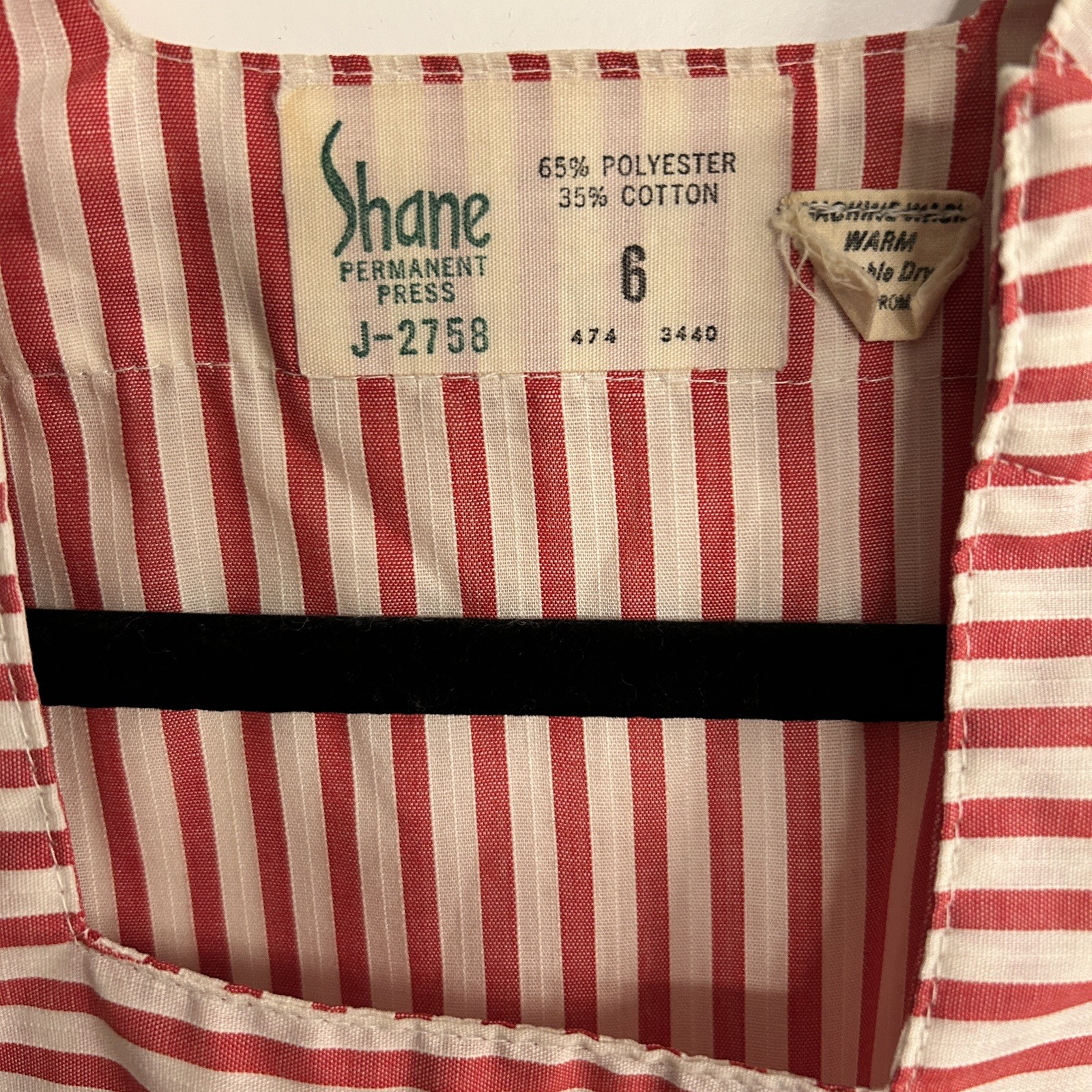 Vintage Candy Striper Uniform Apron Dress Size 6 X-Small Nurse USA FREE SHIPPING