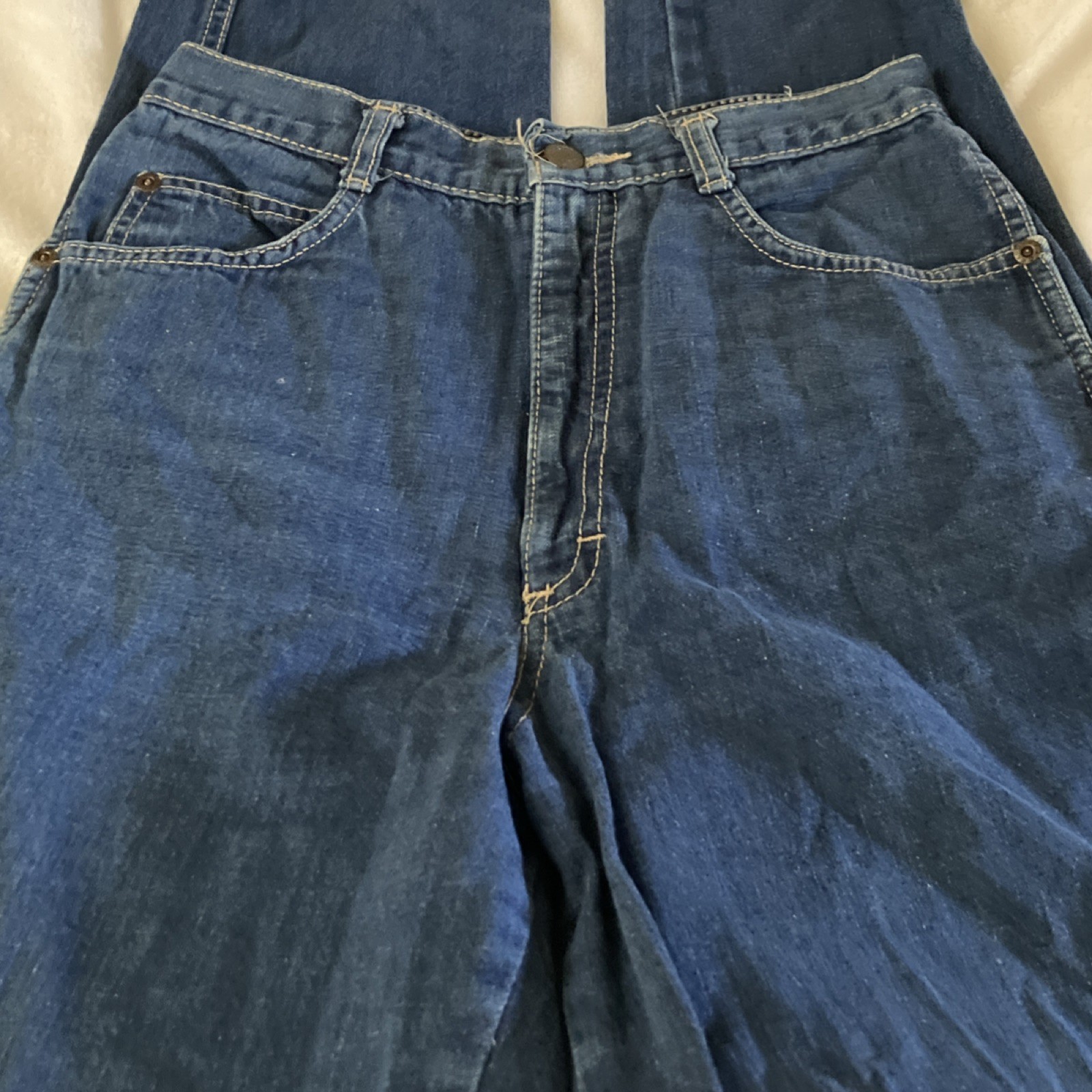 Cherokee Vintage 1980s Blue 100% Cotton Jeans Size 9 Original Casual 31&Prime; Inseam