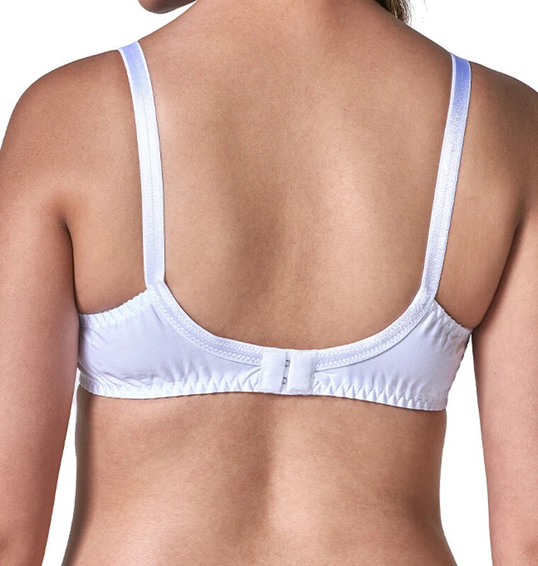 Saree Bra – WHITE Double Layered Plus Size Non Padded Wireless Cotton Sexy Bra