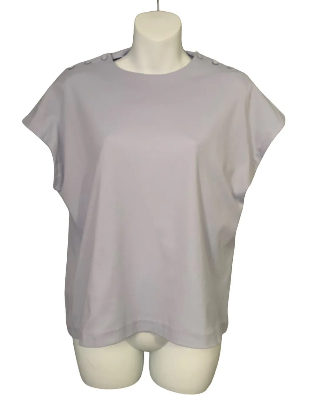 VTG Purple French Cut Blouse Shirt Top Glenayr Kitten Lanark Sz 16 Lavendar
