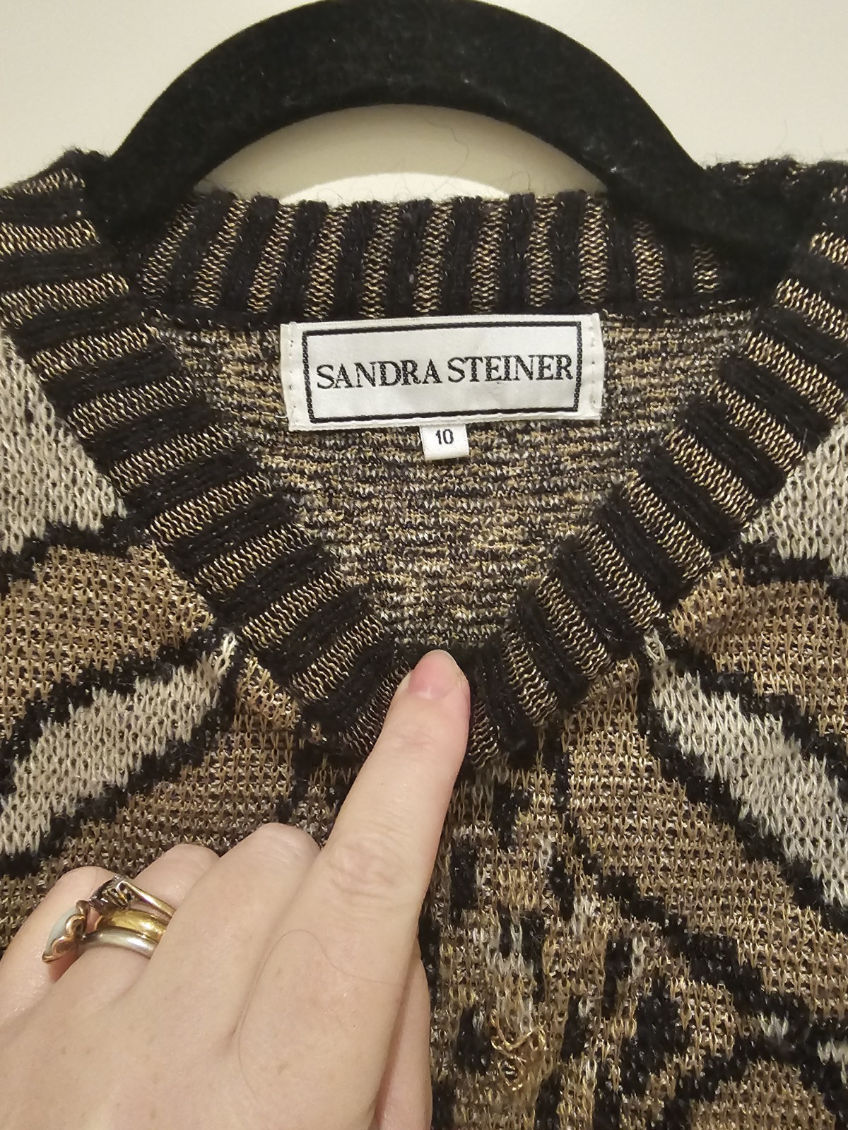 80&rsquo;s Leopard Print Pullover Size 10
